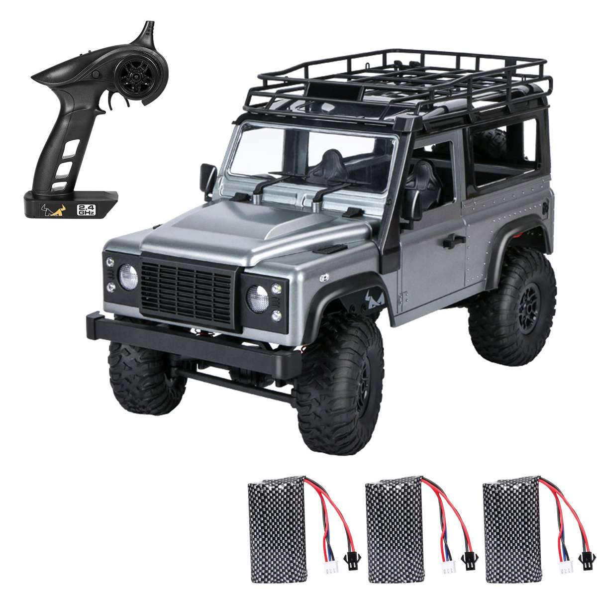 MN 99s 2.4G 1/12 4WD RTR Crawler RC Car Off-Road Truck for Land Rover Vehicle Models 3 batter