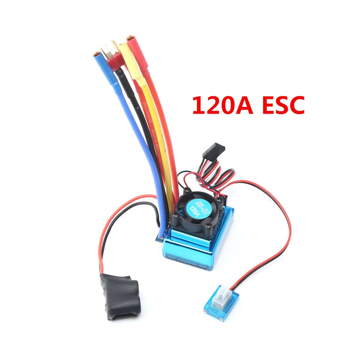 3650 Brushless Motor 3100KV with 120A Brushless ESC HeatSink for 1/8 1/10 RC Car RC Boat Part