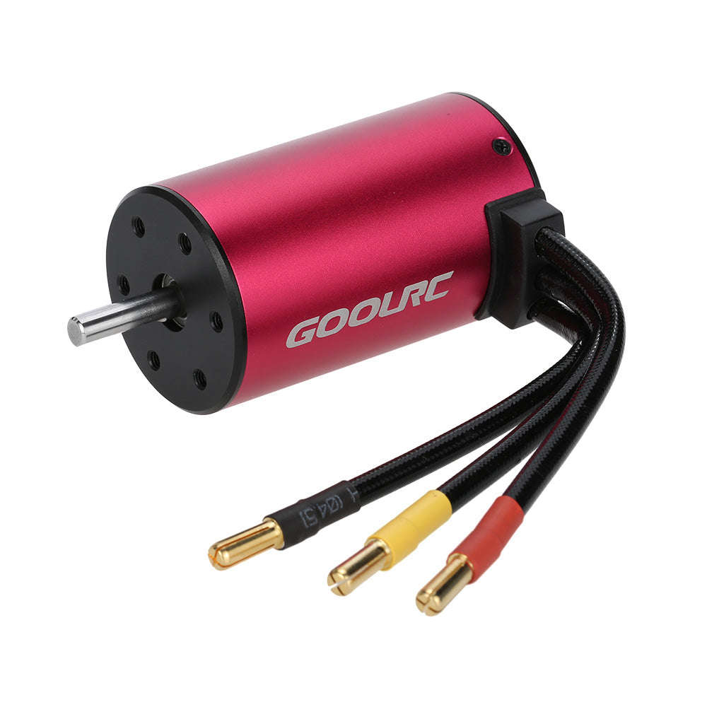 GoolRC S3660 3800KV 4 Poles Brushless Sensorless Motor for 1/8 1/10 RC Car Truck