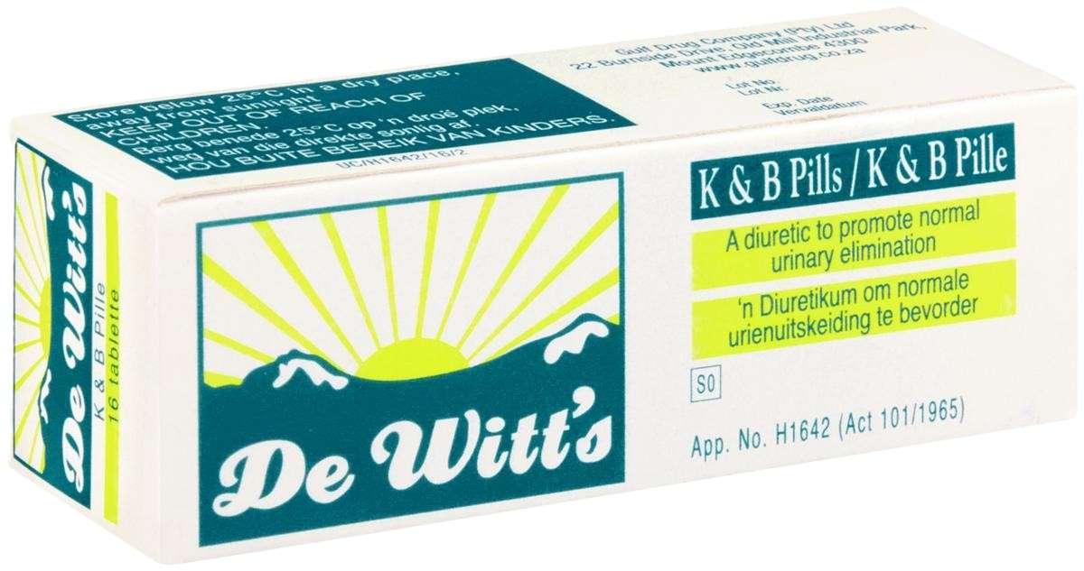 De Witt's K&B pills 16 x 2