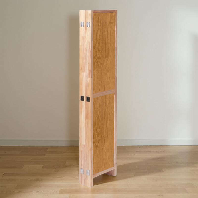 Partition Room Divider - 4-Panel Dual-Faced Folding Screen Room Divider
