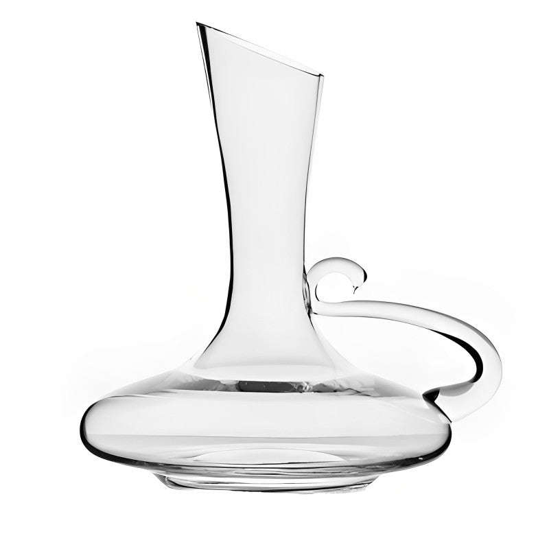 Wine Decanter Set - Stylish Oblique Opening Design Wine Decanter with Handle and Glasses (Set of 5)