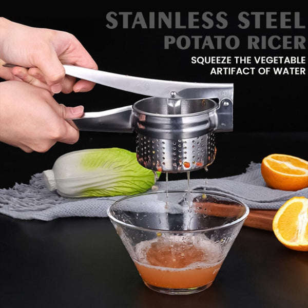 Multifunction Stainless Steel Food Ricer Masher Fruit Juicer Squeezer Machine Kitchen Tool