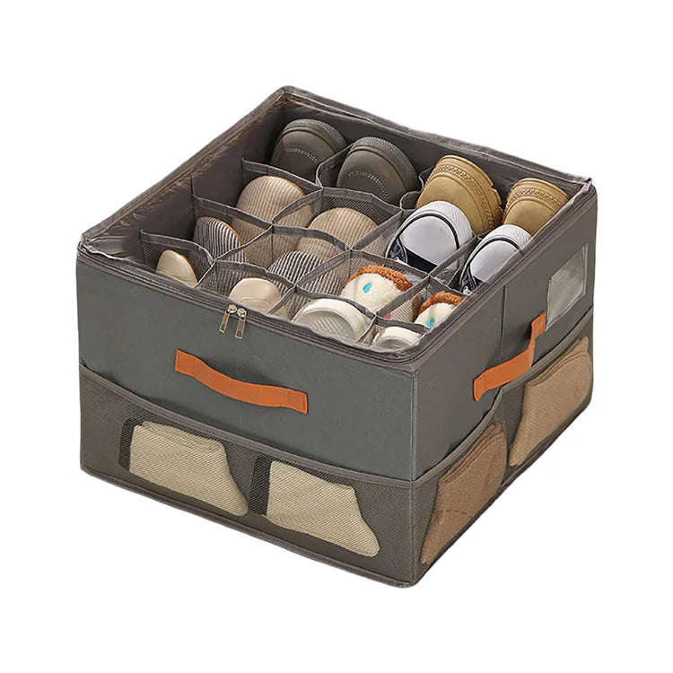 Home Textile Storage Organizer  Foldable with Side Pockets