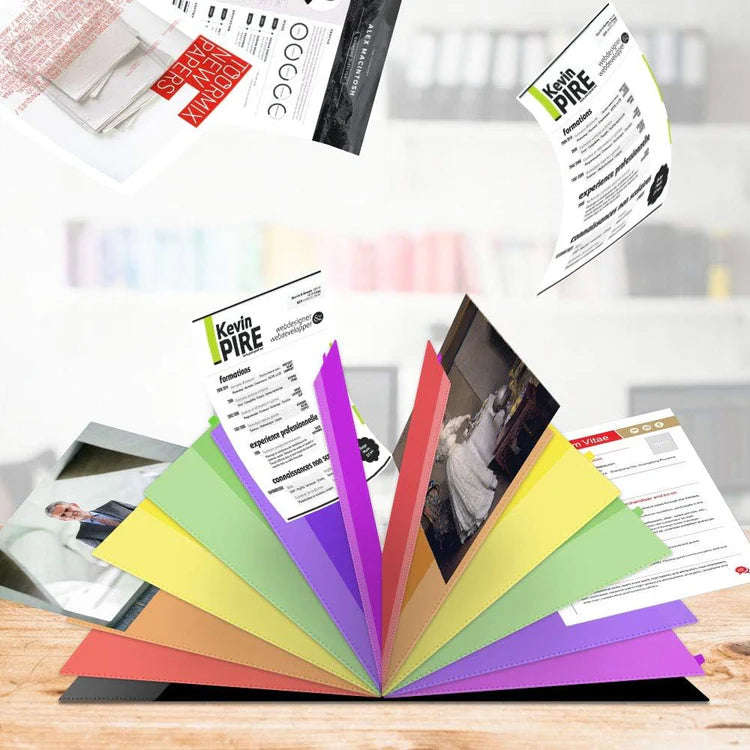 24 Pocket, Color Coded A4 File