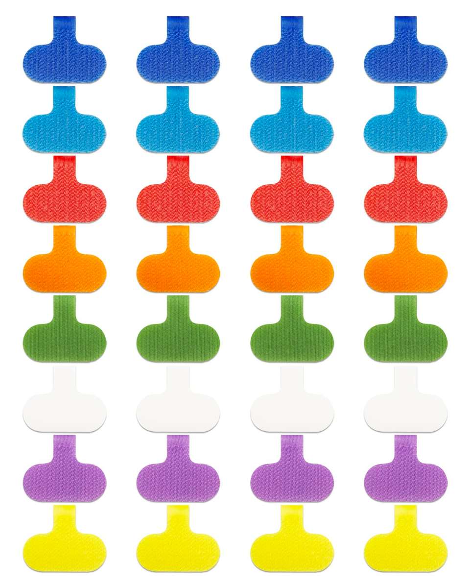 Easy-to-Write Cable Labels - 32 Pack