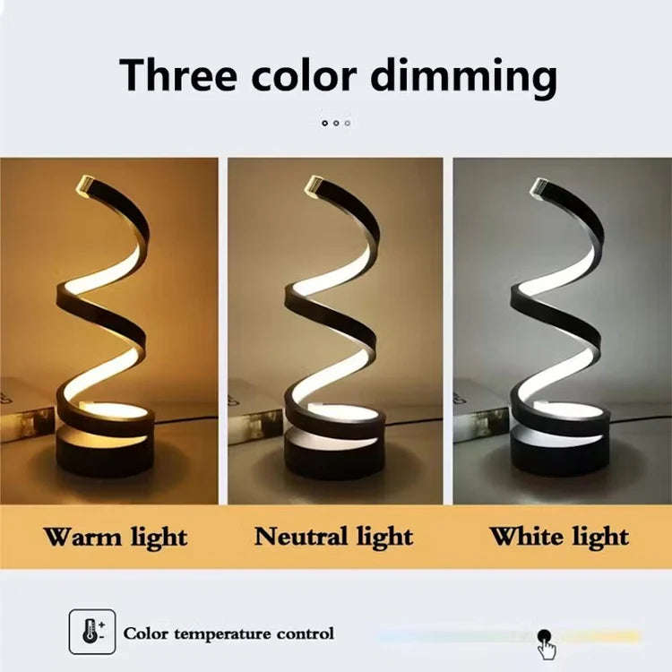 Spiral LED Table Lamp