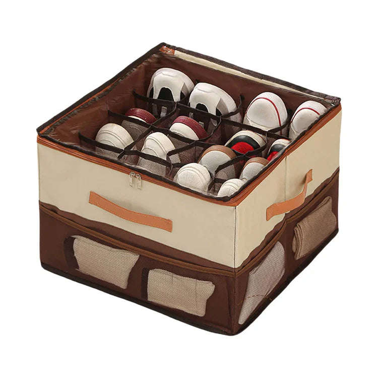 Home Textile Storage Organizer  Foldable with Side Pockets