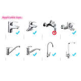 Rotating Water Saving Splash Proof Faucet