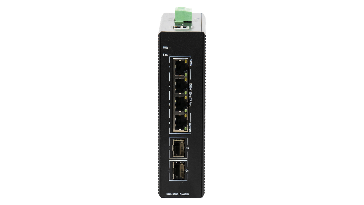 BDCOM 4 Port Gigabit Industrial Switch With 2 SFP - Managed