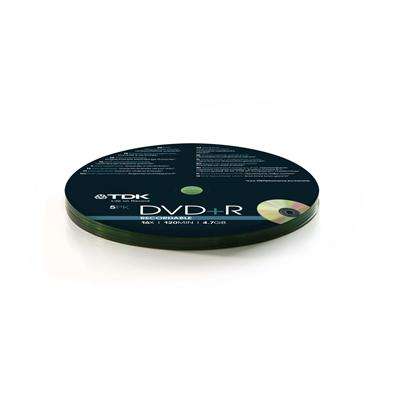 TDK DVD+R 5PCK RECORDABLE 16X 120MIN 4.7