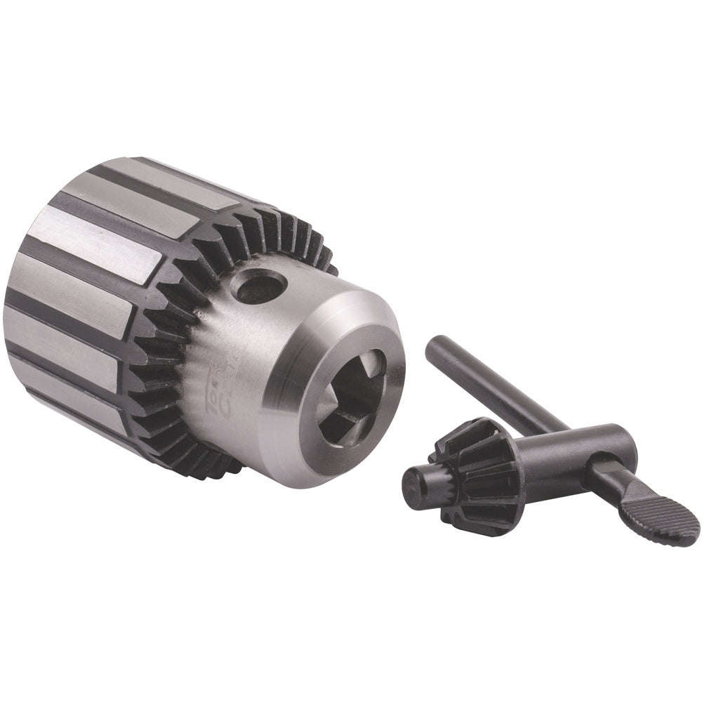 Chuck & key 1.0 - 13.0mm b16 taper