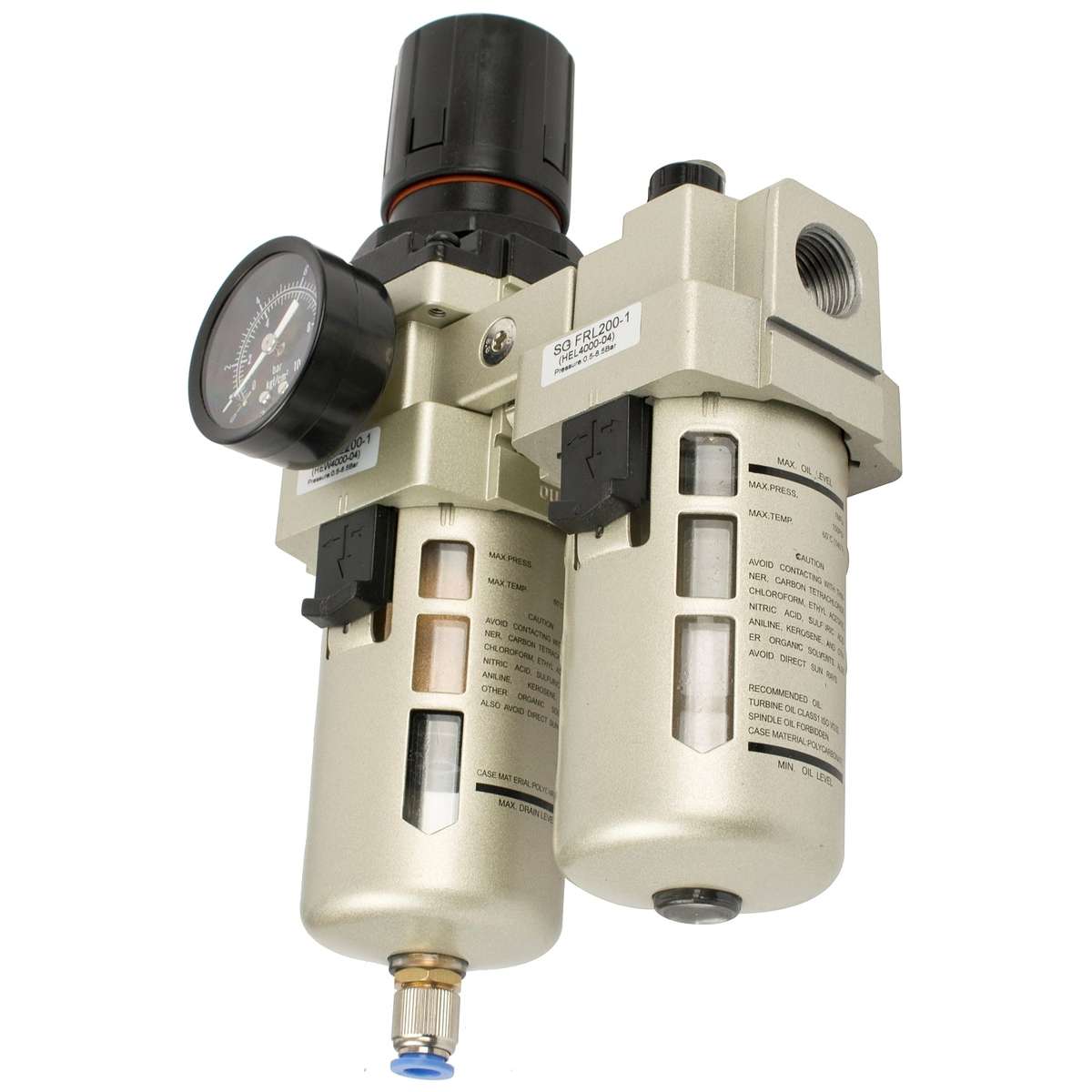 Filter / regulator / lubricator 1/2' (hec4010-04)
