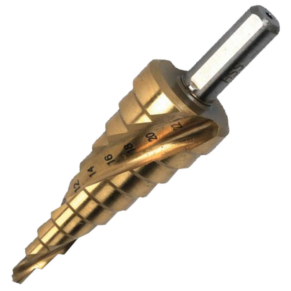 Step drill hss 4-22mmx2mm spiral