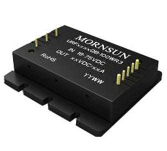 Dc-dc converter i=24/48v 0=12v@4.2a urf4824qb-100wr3