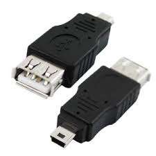 MINI USB MALE TO USB FEMALE ADAPTER
