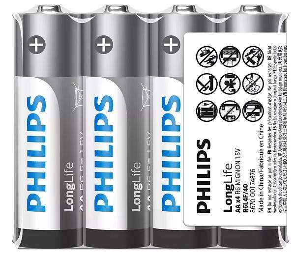 LONGLIFE BATTERY AA 4 PACK