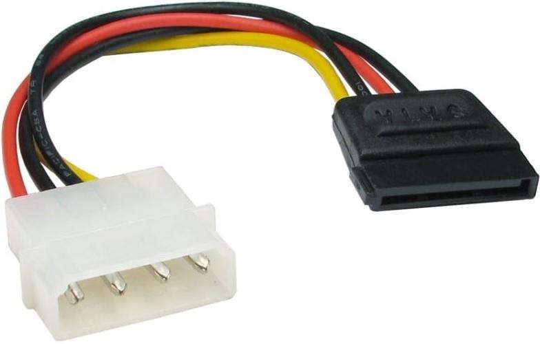 POWER CABLE - MOLEX TO 1X SATA 10 CM