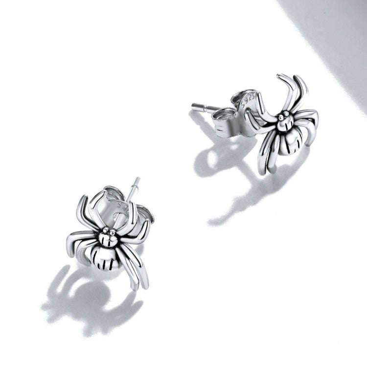 S925 Sterling Silver Eight-legged Spider Ear Studs Women Earrings