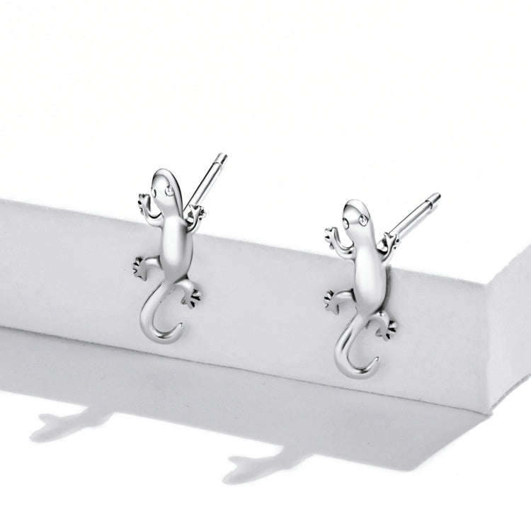 S925 Sterling Silver Creative Gecko Ear Studs Women Earrings
