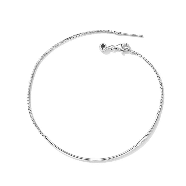 S925 Sterling Silver Basic Chain Bracelet Women Jewelry
