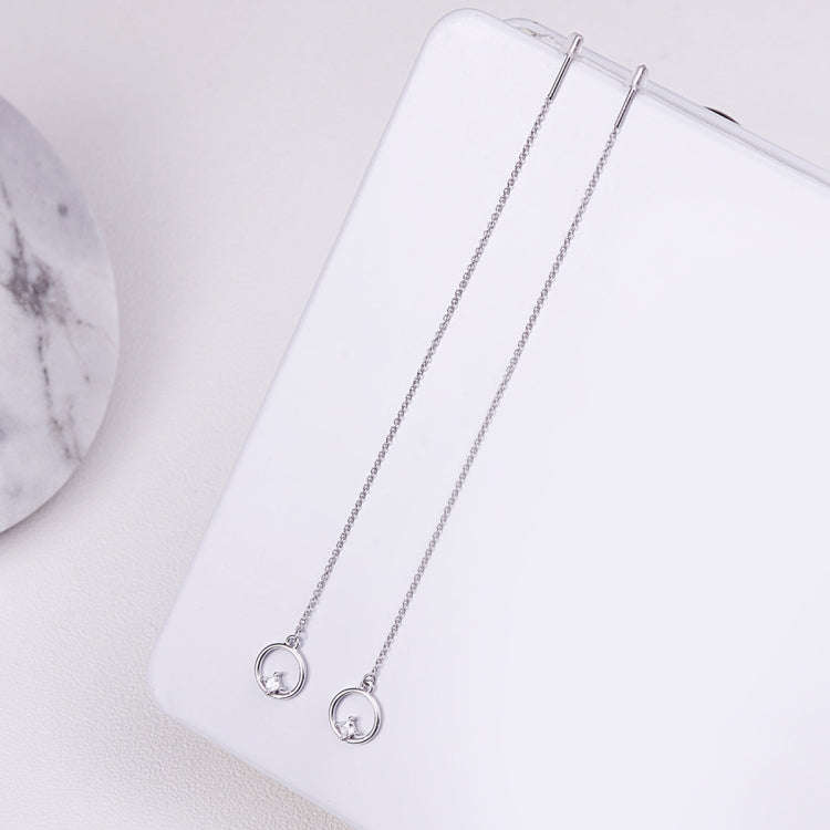 Valentine Day Gift Simple S925 Sterling Silver Stud Earrings