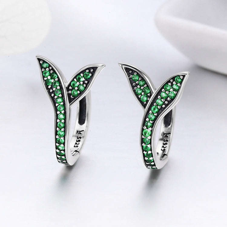 S925 Sterling Silver Earrings Simple Diamond Bud Earrings