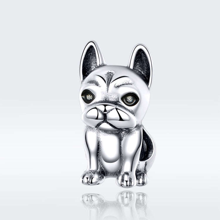 S925 Sterling Silver French Bulldog Beaded DIY Bracelet Loose Beads