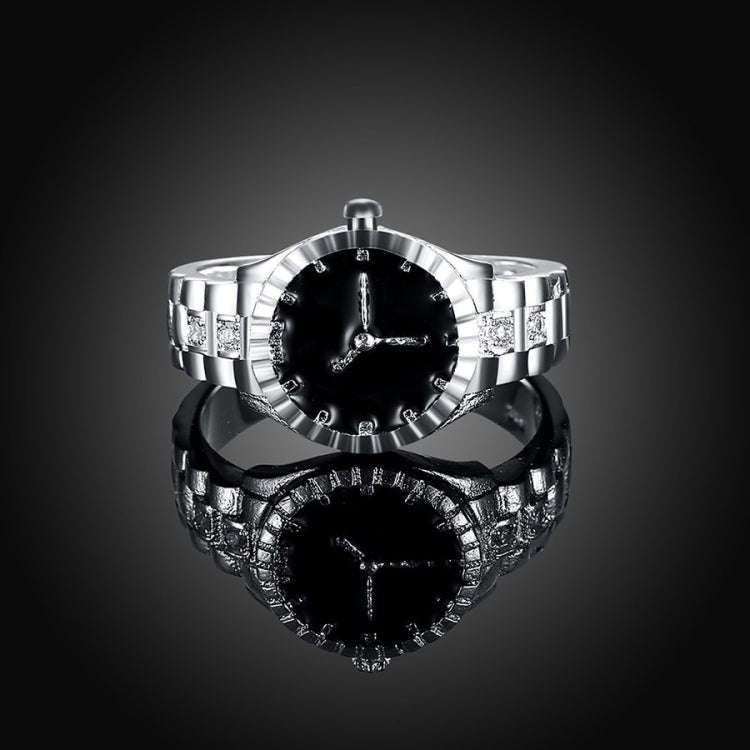 Creative Diamond Dial Quartz Watch Rings(6)