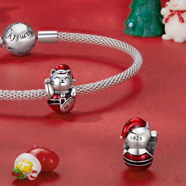 BSC717 Christmas 925 Silver Bead DIY Bead Accessories