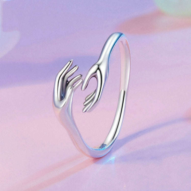 S925 Sterling Silver Guard Open Adjustable Ring(SCR1003-E)