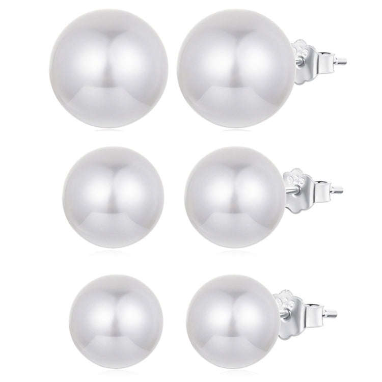 S925 Sterling Silver Elegant Seashell Earrings(10mm)