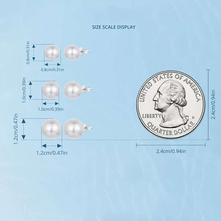 S925 Sterling Silver Elegant Seashell Earrings(10mm)