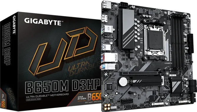 GIGABYTE B650M D3HP AMD AM5 Micro-ATX Motherboard  DDR5 Motherboard with 2x M.2, HDMI, Display...