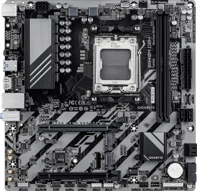 GIGABYTE B840M D2H DDR5 AMD Socket AM5 Motherboard