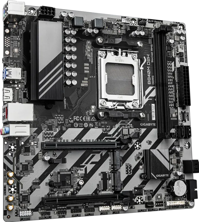 GIGABYTE B840M D2H DDR5 AMD Socket AM5 Motherboard