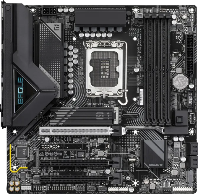 GIGABYTE B860M EAGLE PLUS WIFI6E Motherboard  Intel LGA1851 Micro-ATX DDR5 Motherboard with Wi...