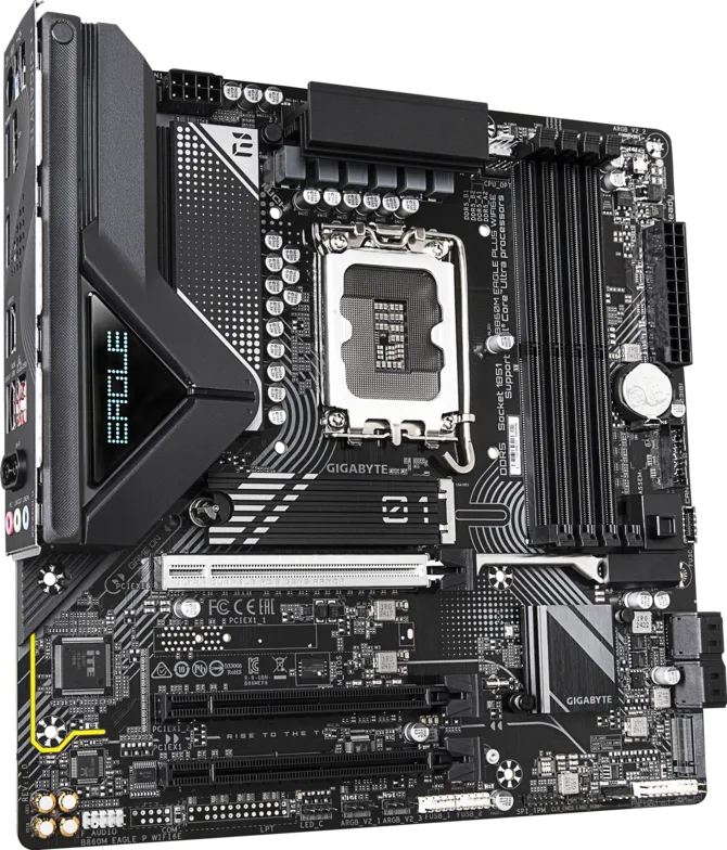 GIGABYTE B860M EAGLE PLUS WIFI6E Motherboard  Intel LGA1851 Micro-ATX DDR5 Motherboard with Wi...