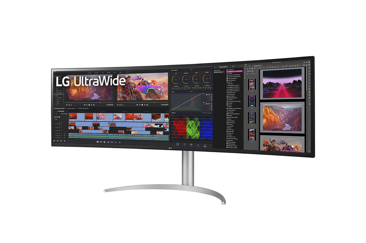 LG 49WQ95C 49" Ultrawide Curved DQHD Nano IPS Monitor with USB-C