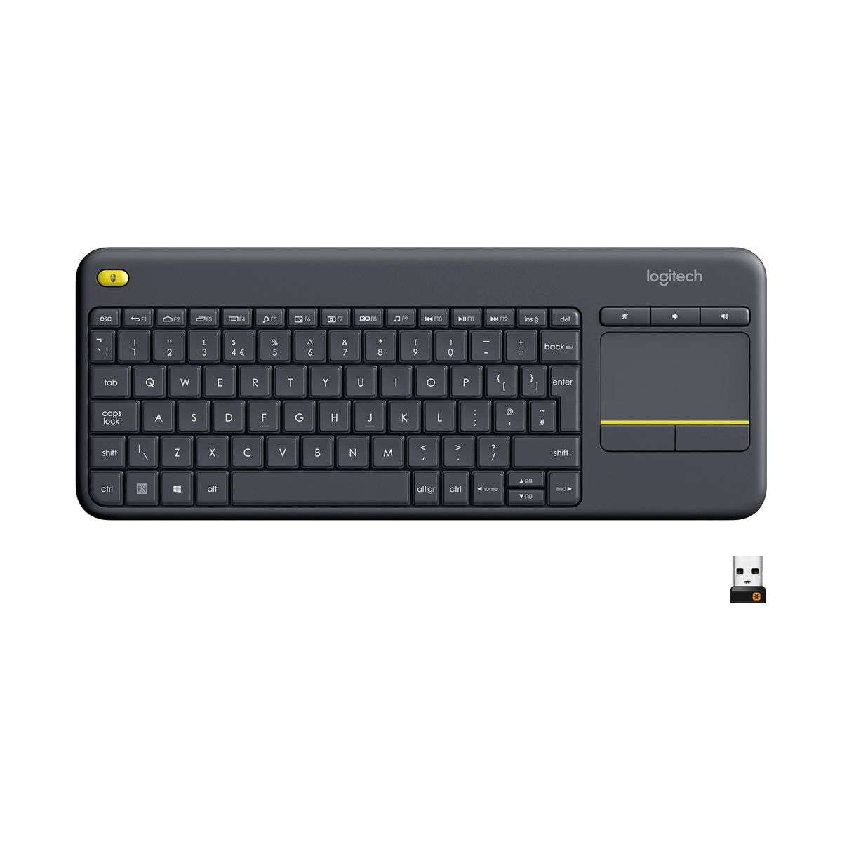 Logitech K400 Wireless Keyboard - USB Touchpad