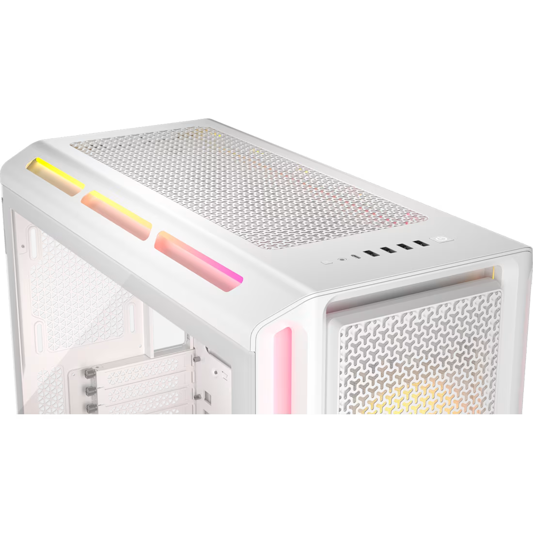 Corsair iCUE LINK 5000T LX RGB Mid-Tower High-Performance PC Case - White