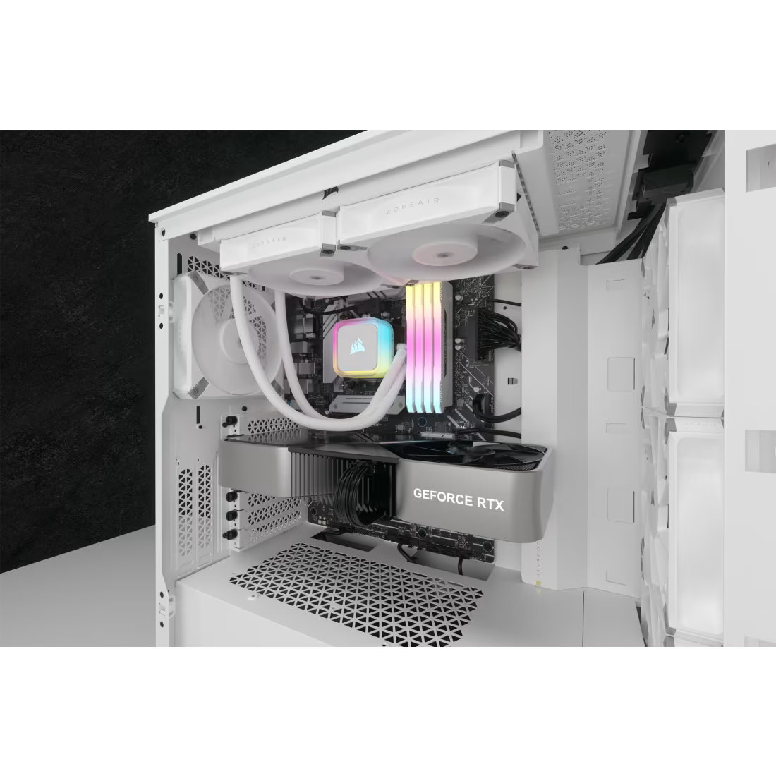 Corsair iCUE H100i RGB ELITE Liquid CPU Cooler - White
