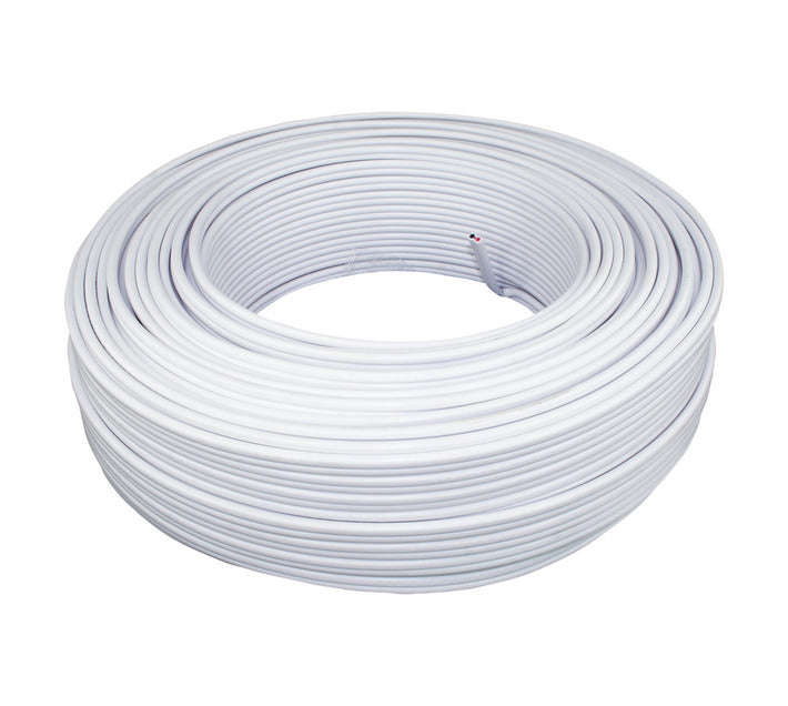 4mm² White Twin Flat + Earth Cable - 100 meters