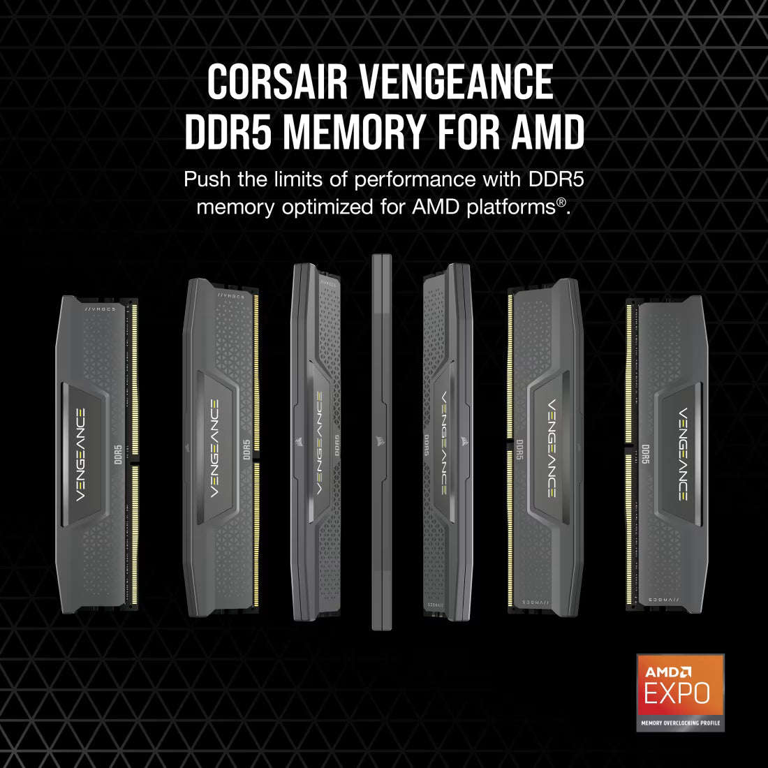 Corsair Vengeance 16GB (1 x 16GB) DDR5 DRAM 6000MHz CL36 Memory Kit