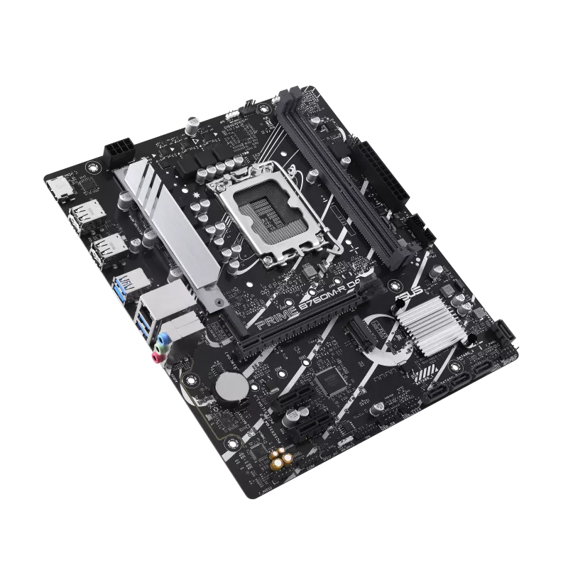 ASUS PRIME B760M-R PC Motherboard - 64GB DDR4 RAM Micro ATX Motherboard