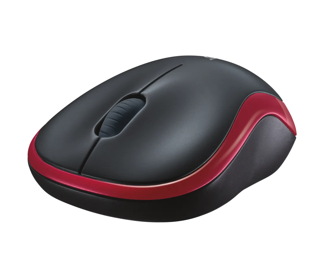 Logitech Wireless Mouse M185 (Red) Nano USB receiver