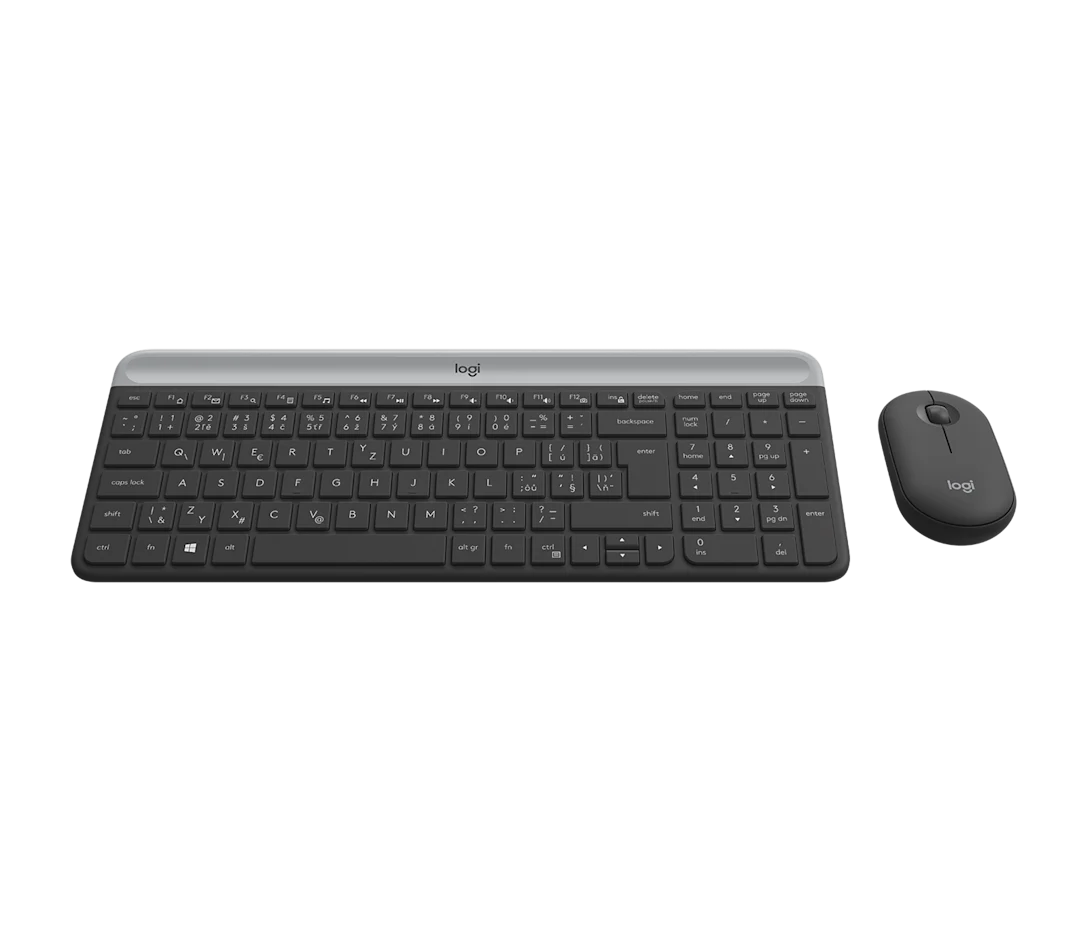 Logitech Wireless Keyboard and Mouse Combo MK470 - Graphite