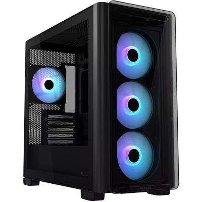 ASUS A23 PLUS TG ARGB Black Mid-Tower Case - 4x120mm Fans, Micro/Mini ATX