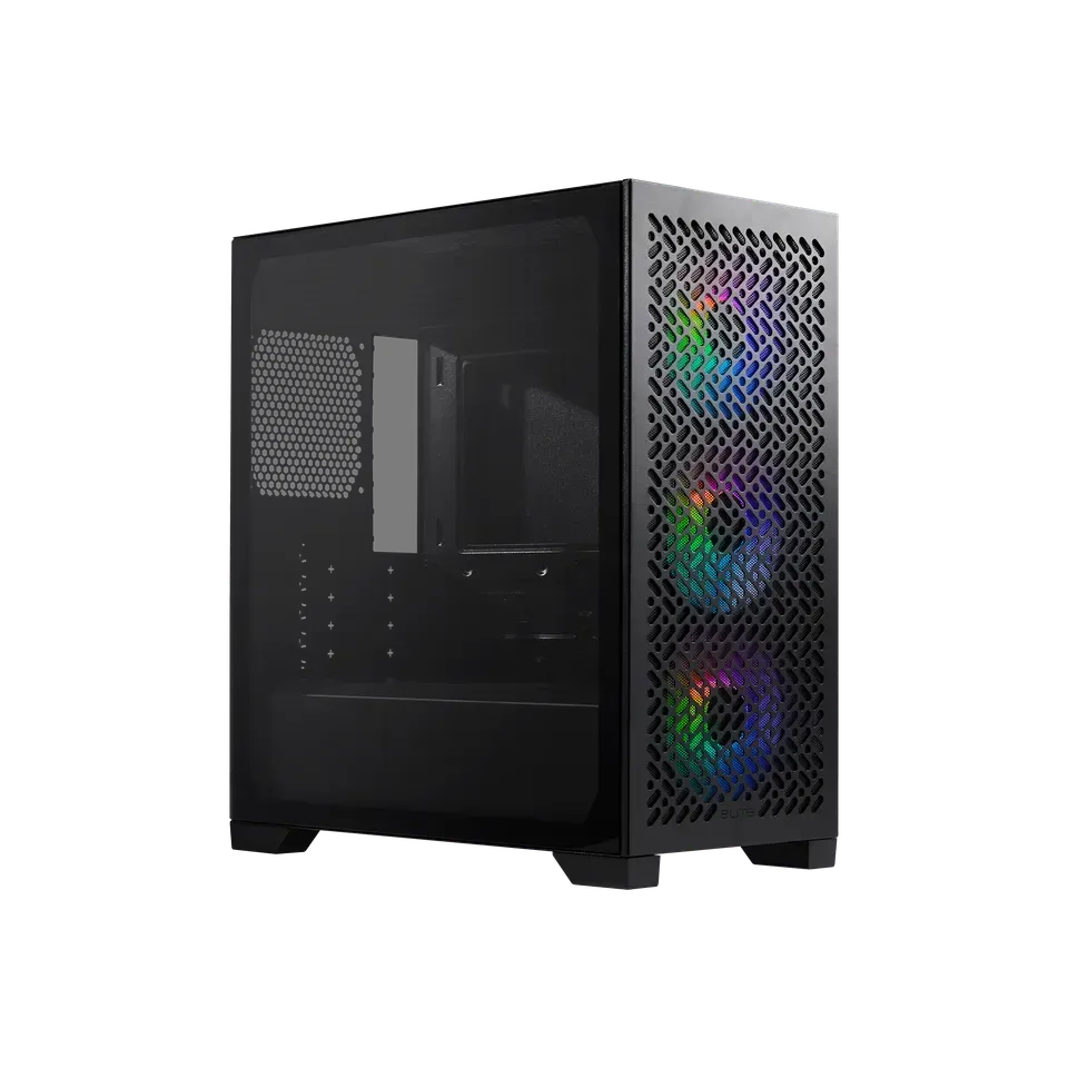 Cooler Master Elite 302 Black Micro-ATX Case with 600W PSU  E302-KGNN60-S00