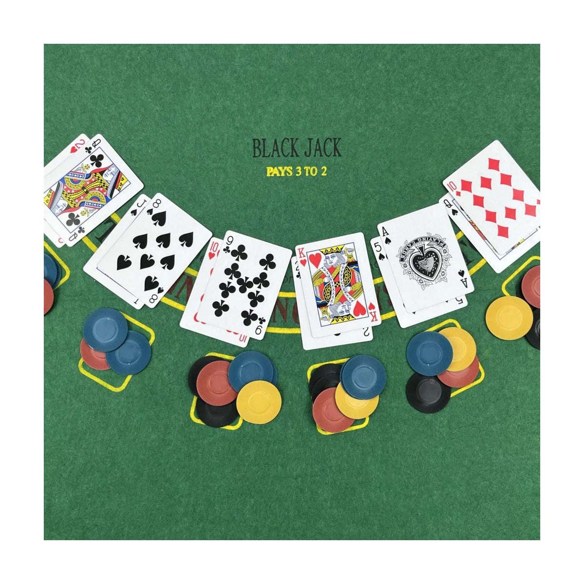 5-in-1 Casino Night Game Set: Tin Case